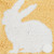 Yellow Bunny Petite Pillow Yellow 8" X 8" Easter Soft Woven Petite Pillow With Filling For Couch Sofa Bed Chair Cotton