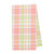 Palm Pink Plaid Cotton Woven Kitchen Towel Decor Decoration