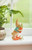 Easter Bunny With Carrots Figure Figurine Spring Rabbit Figure Figurine for Tabletop Window Shelf Table Home Decor Decoration