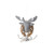 Fair Isle Deer Head Christmas Xmas Ornament