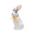 White Velvet Spring Easter Bunny Rabbit Tabletop Figurine Tabletop Figures Figurines Decor Decoration