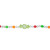 6' Glittered Pastel Colored Candy Christmas Garland, Unlit