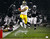 James Harrison Signed 16x20 Pittsburgh Steelers Spotlight Football Photo JSA