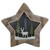 LED Lighted Star with Reindeer in the Woods Scene Christmas Decoration - 13.25"