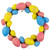 10" Pink, Yellow and Blue Floral Stem Easter Egg Spring Wreath