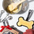 Dog Treat Skillet Baking Kit, Includes Cast Iron Dog Bone Shaped Skillet and Baking Mix