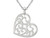 Sterling Silver Filigree Heart Pendant Necklace with Chain