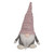 7.75" Pink and Gray Gnome Christmas Figure with Knitted Hat
