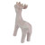 Iridescent Glitter Ceramic Reindeer Christmas Figure - 6" - Pink