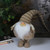 42" Brown and White Ajustable Height Chubby Smirking Gnome Plush Table Top Christmas Figure