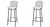 Manhattan Comfort Madeline Set Of 2 Barstool In Black And White 2-198AMC4