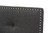 Baxton Studio Windsor Dark Grey Fabric Queen Size Headboard