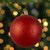 Red Glittered Shatterproof Christmas Ball Ornament 4" (100mm)