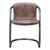 Moe's Home Freeman Grazed Brown Leather Set Of 2 Dining Chair PK-1059-03