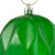 Set of 6 Green Rhombus Cut Shatterproof Transparent Christmas Ball Ornaments 3" (70mm)