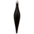 Set of 8 Jet Black Shatterproof 4-Finish Christmas Finial Drop Ornaments 6"