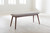 Baxton Studio Flora Light Grey Fabric and Oak Medium Brown Wood Dining Bench