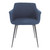 Moe's Home Retro Ronda Arm Chair With Blue Finish EJ-1016-26