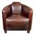 Moe's Home Retro Salzburg Club Chair With Cappuccino Brown Leather PK-1000-20