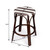 Butler Tobias Dark Brown And White Rattan Counter Stool 9371403