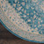 Nourison Tranquil 5'3" X 5'3" Ivory And Turquoise Area Rugs 099446485809