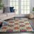Nourison Prismatic 5'6" X 7'5" Seafoam Area Rugs 099446471093