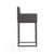 Manhattan Comfort Ambassador Set Of 2 Barstool In Grey And Black 2-BS017-GY