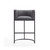 Manhattan Comfort Cosmopolitan Set Of 2 Barstool In Grey And Black 2-BS015-GY