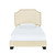 Accentrics Home Clipped Corner Twin Upholstered Bed With Cream DS-A124-288-416