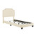 Accentrics Home Clipped Corner Twin Upholstered Bed With Cream DS-A124-288-416