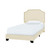 Accentrics Home Clipped Corner Twin Upholstered Bed With Cream DS-A124-288-416