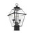 Livex Lighting 2 Light Solid Brass Outdoor Post Top Lantern With Black 2284-04