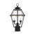 Livex Lighting 2 Light Solid Brass Outdoor Post Top Lantern With Black 2284-04