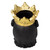 Sagebrook Home Contemporary Black Resin Gorilla With Crown 15719-01
