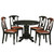 East West Furniture Shelton Wood 5-Piece Dining Set With Black SHKE5-BLK-LC