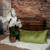 Parkland Collection Iphis Transitional Olive Throw Pillow PILL21384P