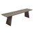 Diamond Sofa Motion Mango Wood Dining Bench in Smoke Grey Finish MOTIONBEGR