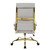 Leisuremod Benmar High-Back Leather Office Chair With Gold Frame BOTG19TL