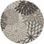 Nourison Aloha 7'10" X Round Area Rugs With Grey Finish 099446779328