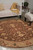 Nourison Nourmak (S138) Khaki Round Area Rug, 8-Feet by 8-Feet (8' x 8')
