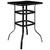 Flash Furniture 5 Piece Outdoor Glass Bar Patio Table Set TLH-073H092H4-B-GG