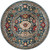 Momeni Traditional Lenox 5' X 5' Round Area Rugs With Blue LENOXLE-03BLU500R