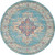 Nourison Passion Round 5'3" Light Blue Area Rug 099446734167