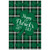 Happy St. Patrick's Day Plaid Outdoor House Flag 28" x 40"