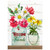 Welcome Friends Spring Bouquet Outdoor Garden Flag 12.5" x 18"