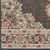 7.25' Antique-Style Brown and Gray Square Outdoor Area Throw Rug