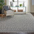 Nourison Moroccan Shag Rectangle 7'10" x 10'6" Silver Area Rug 099446462367