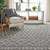 Nourison Moroccan Shag Rectangle 7'10" x 10'6" Silver Area Rug 099446462367