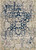 Nourison Fusion Rectangle 5'3" X 7'3" Area Rugs In Cream And Blue 099446317193