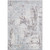 9'3" x 12'3" Abstract Gray and Blue Rectangular Polyester Area Throw Rug